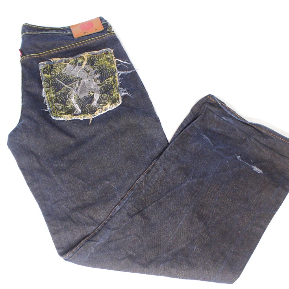 Red Monkey Company Jeans Mens 42x36 Samurai Pocket